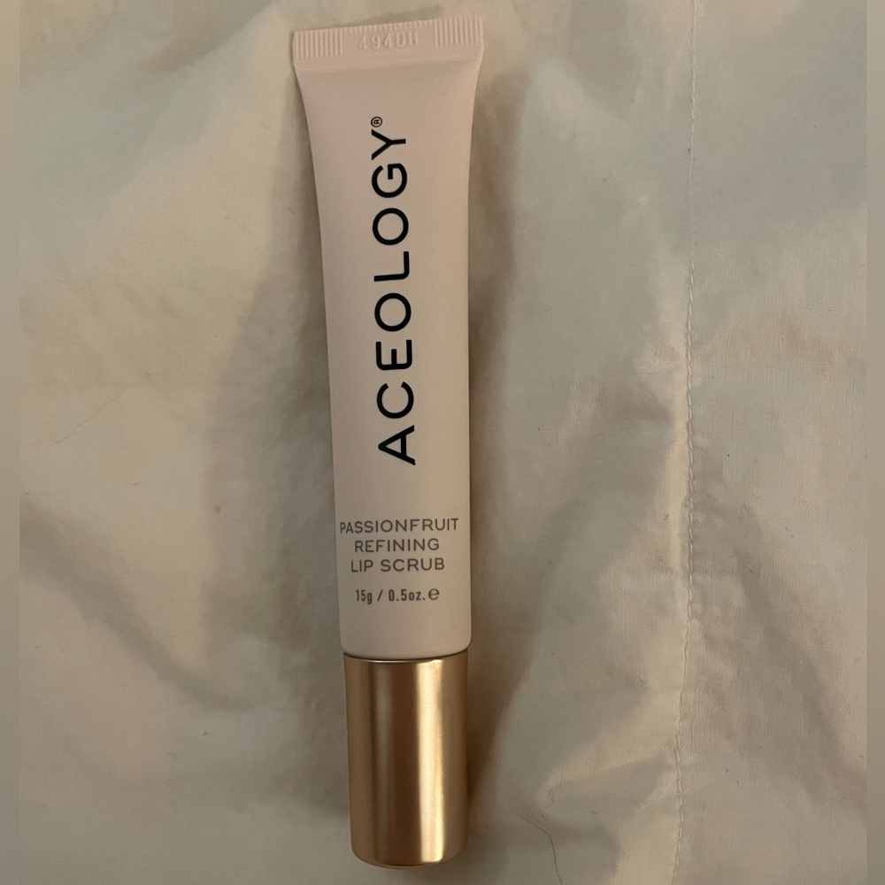 ACEOLOGY Passionfruit Refining Lip Scrub 15g Full Size NEW Sealed